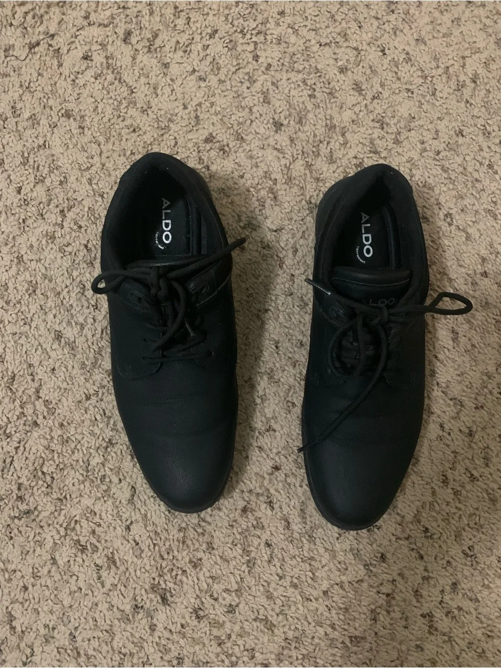 Aldo Black Men's Lace-Up Derby Shoes